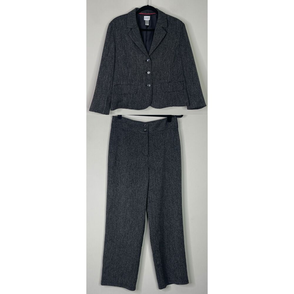 Chico's Pant Jacket Suit Women's Size 8 Medium, Short pants length